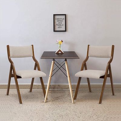 NC/PU Πίνακας Φινίρισμα ξύλινα πόδια ύφασμα χαλυβουργημένα τραπεζικά αναδιπλούμενα καρέκλα για εστιατόρια προμηθευτές χύδην