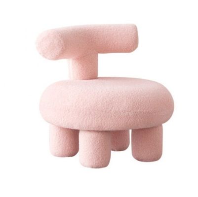 Σοφάς τραπεζιού από στερεό ξύλο Στέλεχος σε μοντέρνο στυλ βοδινού μαλλιού για αίθουσα αναμονής και τραπεζαρίας