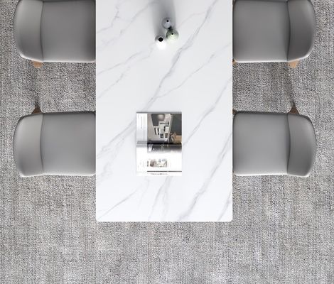 Μαρμάρινο ξύλινο τραπεζικό σετ για κουζίνα και τραπεζαρία με σύγχρονο σχεδιασμό