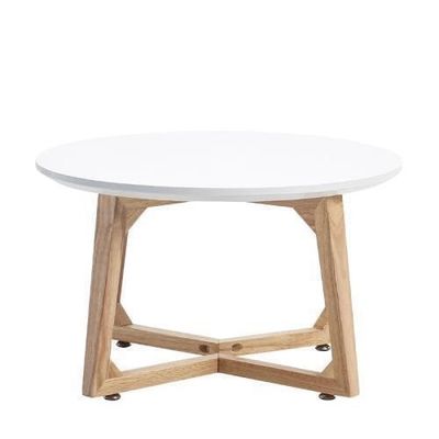 Πρακτικό σύγχρονο σκανδιναβικό σχεδιασμό Τραπέζι καφέ από στερεό ξύλο για περιβάλλον γραφείου