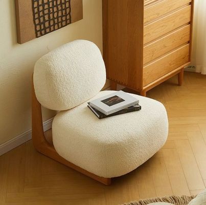 Αναβαθμίστε το ξενοδοχείο σας με σκανδιναβικό σχεδιασμό Σύγχρονη καρέκλα από στερεό ξύλο Αρνί μαλλί τραπεζαρία ξύλινες καρέκλες