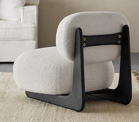 Αναβαθμίστε το ξενοδοχείο σας με σκανδιναβικό σχεδιασμό Σύγχρονη καρέκλα από στερεό ξύλο Αρνί μαλλί τραπεζαρία ξύλινες καρέκλες