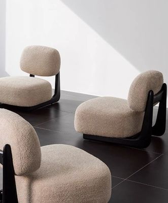 Αναβαθμίστε το ξενοδοχείο σας με σκανδιναβικό σχεδιασμό Σύγχρονη καρέκλα από στερεό ξύλο Αρνί μαλλί τραπεζαρία ξύλινες καρέκλες