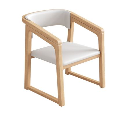 Προσαρμοσμένο χρώμα Στερεόξυλο PU Δερμάτινη ξύλινη καρέκλα W56*D51*H71CM Καρέκλα τραπεζαρίας Βόρειος σχεδιασμός Σύγχρονη ξύλινη καρέκλα