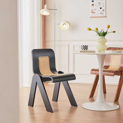 Ξενοδοχείο Εστιατόριο Σκανδιναβική ξύλινη καρέκλα με φινίρισμα νιτρολάκκα και καουτσούκ