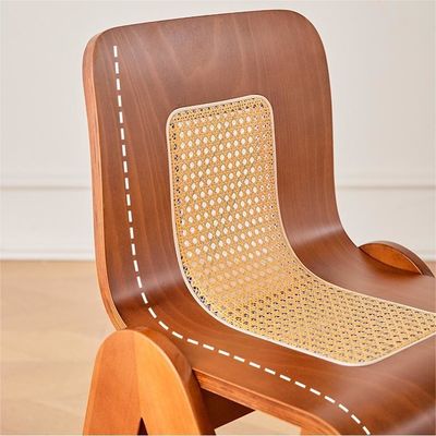 Ξενοδοχείο Εστιατόριο Σκανδιναβική ξύλινη καρέκλα με φινίρισμα νιτρολάκκα και καουτσούκ