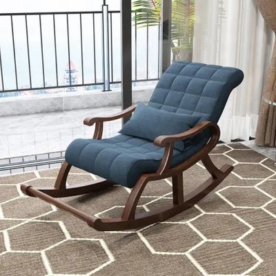 Έπιπλα από άνετο ξύλο Lazy Recliner Lounge Chair για χαλάρωση και ισορροπία στο χώρο αναψυχής Style Chair Living Room