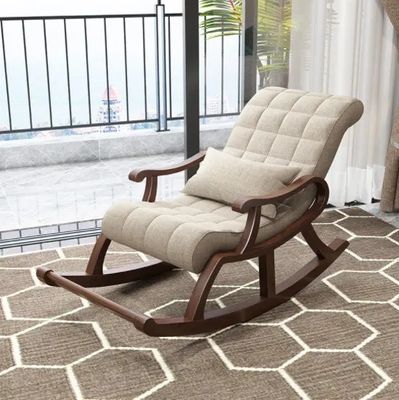 Έπιπλα από άνετο ξύλο Lazy Recliner Lounge Chair για χαλάρωση και ισορροπία στο χώρο αναψυχής Style Chair Living Room