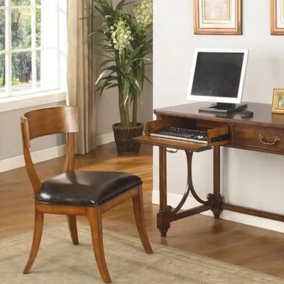 Προσαρμοσμένο μέγεθος Καρέκλα εστιατορίου ξύλινο πλαίσιο δέρμα μαλακό παχύ μαξιλάρι κάθισμα τραπεζαρία καρέκλα για έπιπλα στο σπίτι