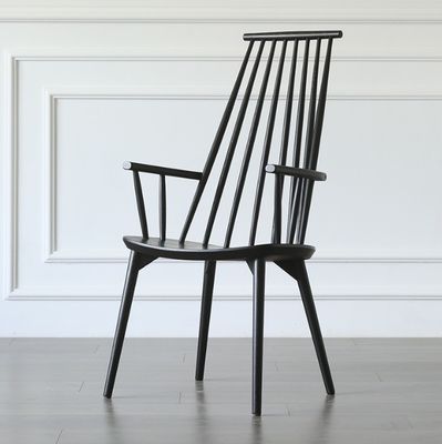 Σύγχρονη καρέκλα εστιατορίου από στερεό ξύλο για φυσικό ράταν για φαγητό σε πολυτελή ξενοδοχεία και εστιατόρια