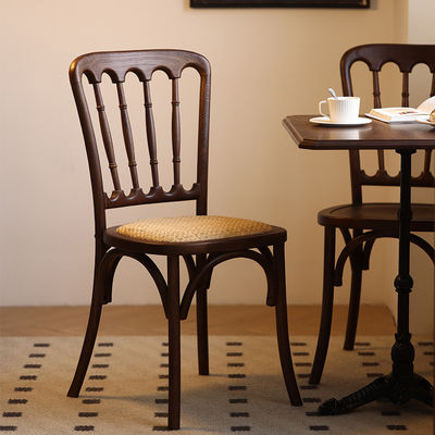 Υπηρεσία OEM αποδεκτή Σύγχρονη στερεόξυλη καρέκλα από ράταν για εστιατόριο σε σκανδιναβικό στυλ