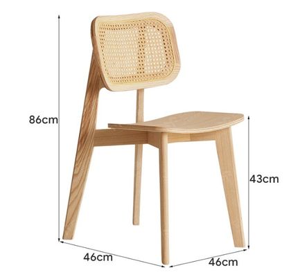 Στρατηγική τραπεζαρίας από στερεό ξύλο με αναδιπλούμενο σχεδιασμό από ράταν