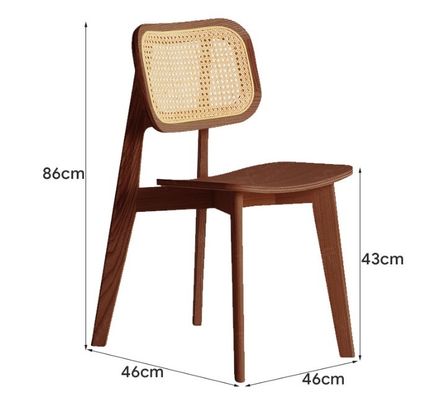 Στρατηγική τραπεζαρίας από στερεό ξύλο με αναδιπλούμενο σχεδιασμό από ράταν