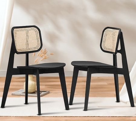 Στρατηγική τραπεζαρίας από στερεό ξύλο με αναδιπλούμενο σχεδιασμό από ράταν