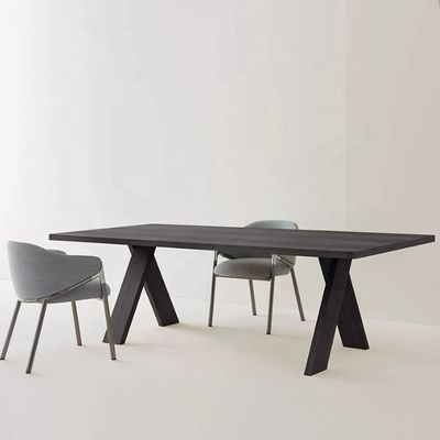 Χονδρεμπόριο απλό ξύλινο τραπέζι για εστιατόριο σπίτι προσαρμοσμένα πολυμεγέθη ορθογώνια τραπέζια