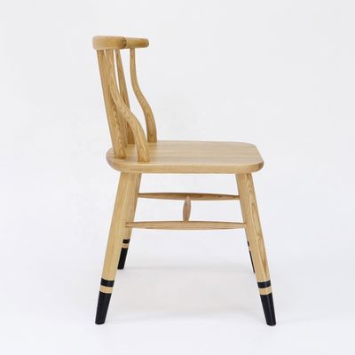 Σύγχρονο Στυλ Σχεδιασμού Σκανδιναβική Εξαιρετική Κατασκευή Windsor Σκληρό ξύλο Καρέκλα για τραπεζαρία