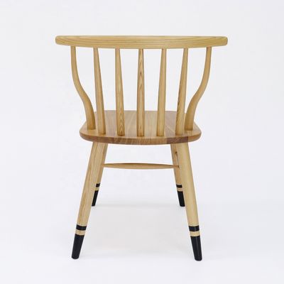 Σύγχρονο Στυλ Σχεδιασμού Σκανδιναβική Εξαιρετική Κατασκευή Windsor Σκληρό ξύλο Καρέκλα για τραπεζαρία