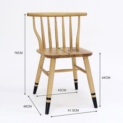 Σύγχρονο Στυλ Σχεδιασμού Σκανδιναβική Εξαιρετική Κατασκευή Windsor Σκληρό ξύλο Καρέκλα για τραπεζαρία