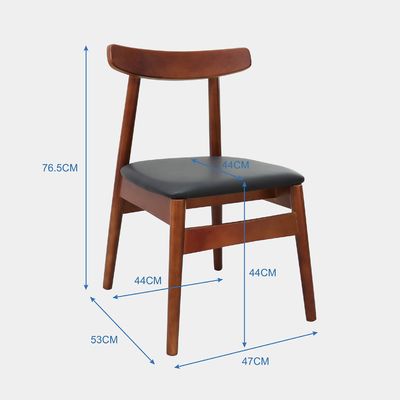 Ξενοδοχείο Εστιατόριο Σκληρό ξύλινες καρέκλες τραπεζαρίας με χαλυβουργημένα καθίσματα και προσαρμόσιμες επιλογές