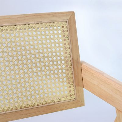 Υπηρεσία OEM W46*D47*H91CM Βόρειο ξύλινο έπιπλο Γυψοφόρο Ρατάνιο Επιστροφή Σκληρό ξύλινο τραπεζικό καρέκλα για ξενοδοχείο εστιατόριο