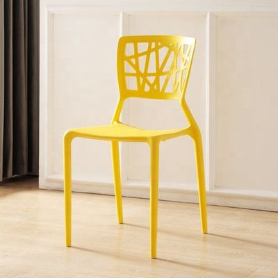 Χωρίς διπλωμένη σύγχρονη σχεδίαση πλαστική καρέκλα τραπεζαρίας για στοιβάσιμα έπιπλα καφετέρια στοιβάσιμα