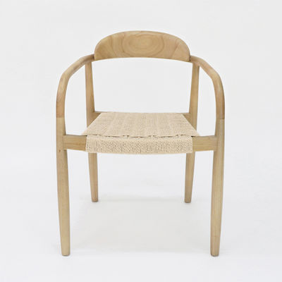 W55*D54*H76CM Σύγχρονο σχεδιασμό έπιπλα για το σπίτι Χειροποίητο υφασμένο καλώδιο Σκληρό ξύλο