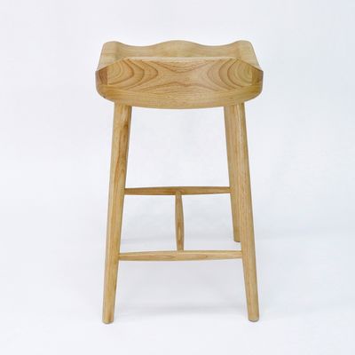 Καρέκλα μπαρ από στερεό ξύλο για μπαρ στο σπίτι και έπιπλα στο σπίτι σε σκανδιναβικό στυλ