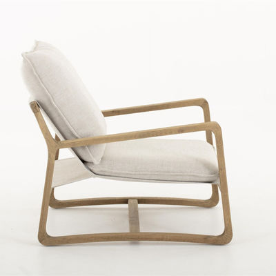 Μαγνητό ξύλο Nordic Lounge Leisure KD Disassembly Sofa Καρέκλα για καθιστικό με φυσικό ξύλο