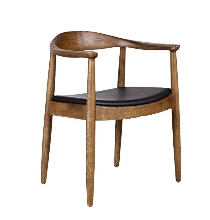 Σκληρό ξύλινο πλαίσιο Leisure Armrest Dining Chairs με σύγχρονο σχεδιασμό για έπιπλα υπνοδωματίου και καθιστικού