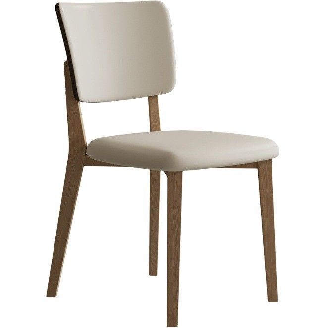 Καρέκλες τραπεζαρίας ξενοδοχείων W47*D48*H86CM Morden Nordic PU Leather Wood Chair for Dining Room Furniture Polished