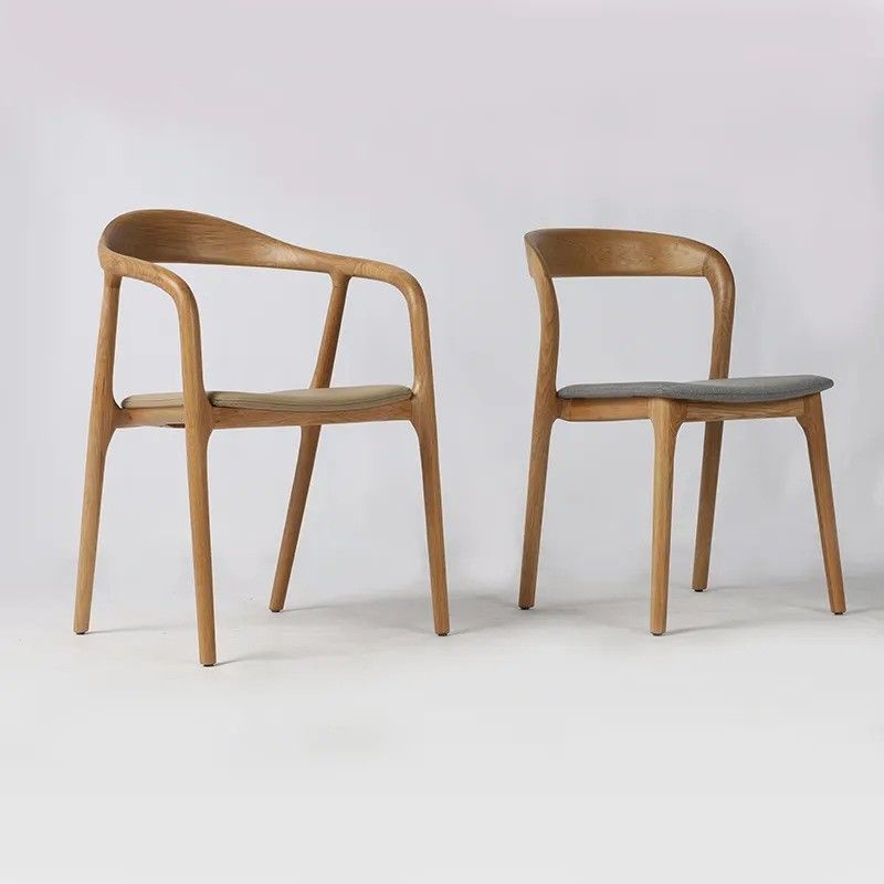 Σπίτι Έπιπλα Καρέκλα τραπεζαρίας Oak Wood Design Σύγχρονο σκανδιναβικό στυλ Κεφαλαία Καρέκλες λευκές για κουζίνα Pu δέρμα ξύλινο