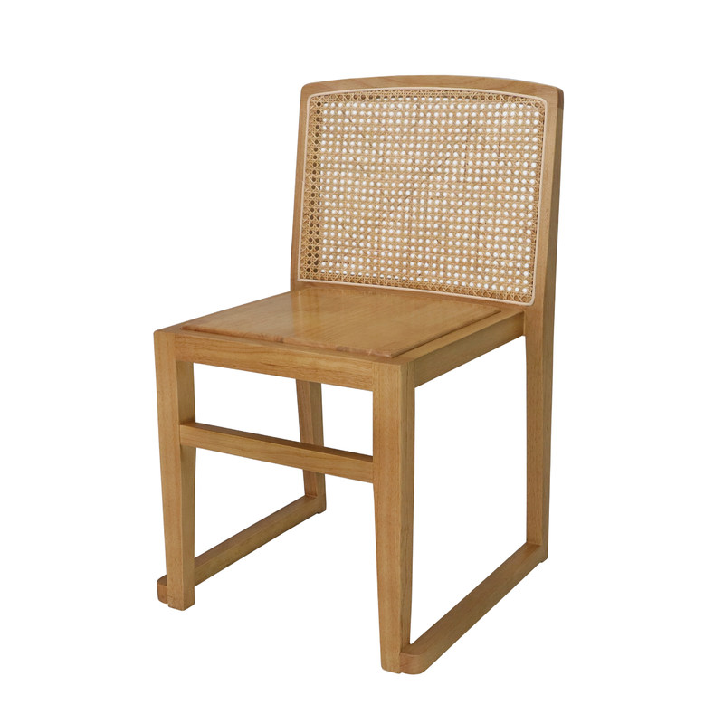 Σύγχρονη U Stackable Rattan Backrest Στερεές ξύλινες καρέκλες τραπεζαρίας Χωρίς διπλωμένες Ιδανικές για αναβάθμιση και ανακαίνιση ξενοδοχείων εστιατορίων