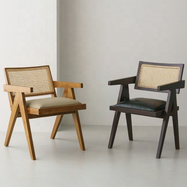 Ειδικό σχεδιασμό τραπεζικής καρέκλας έπιπλα για το σπίτι Καρέκλα από ράταν με συσκευασία ταχυδρομείου και χαλιναρισμένο στερεό ξύλο